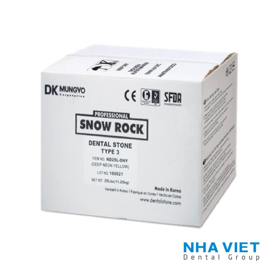 Thạch cao Snow Rock Dental Stone(Type 3) Nha Việt Dental